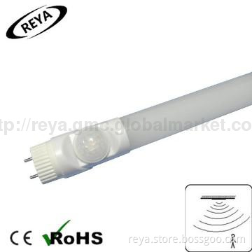 Intelligent PIR sensor T8 LED tube fluorescent light 4ft 1200mm smd283